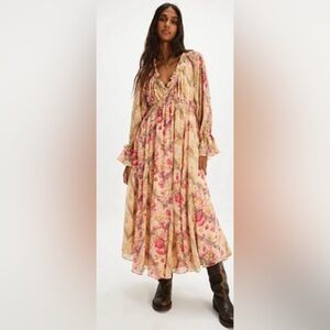 Free People Lena Midi Dress Sz Small NWT